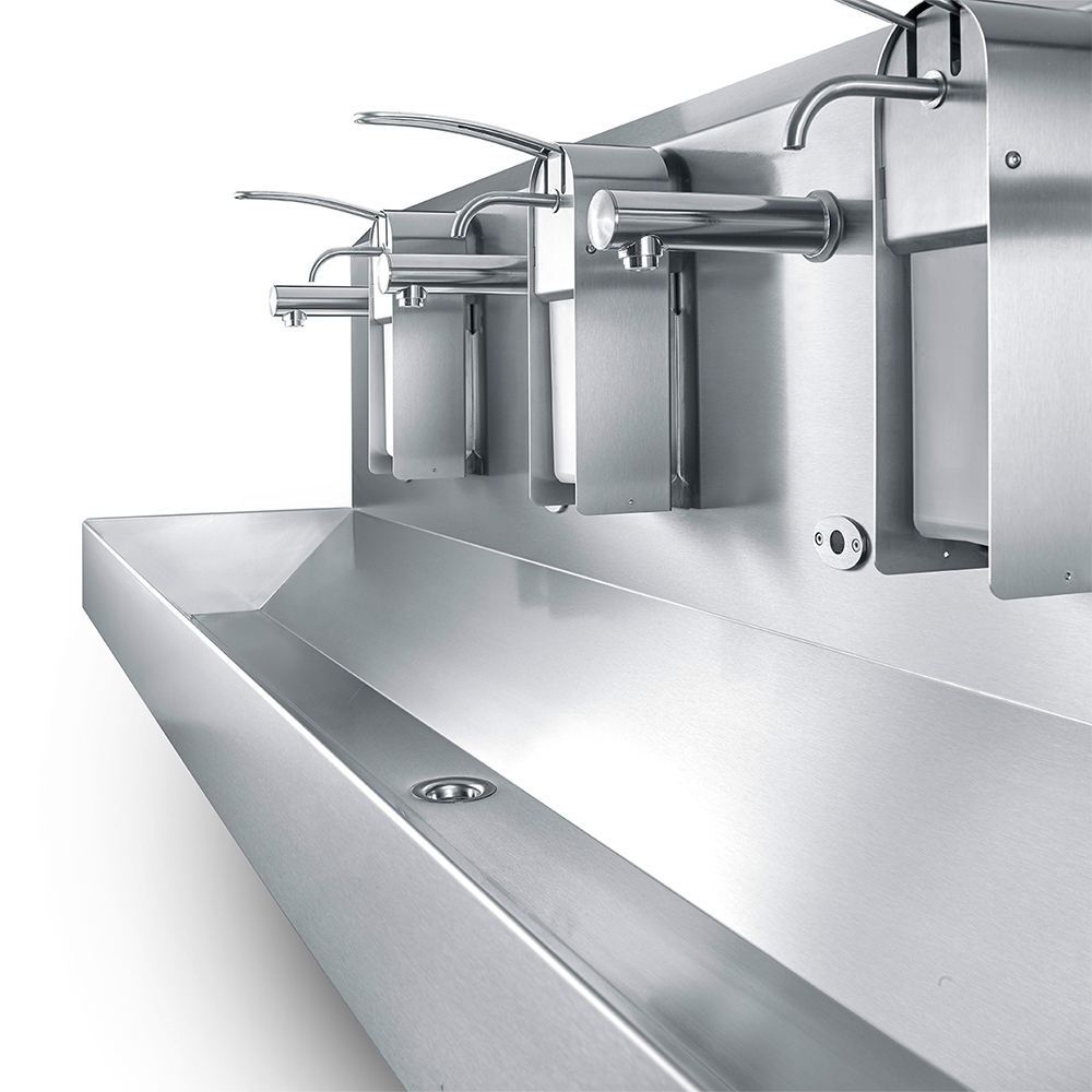 Sensor-Activated Hand Wash Trough, 2-6, Stainless Steel - Image 6