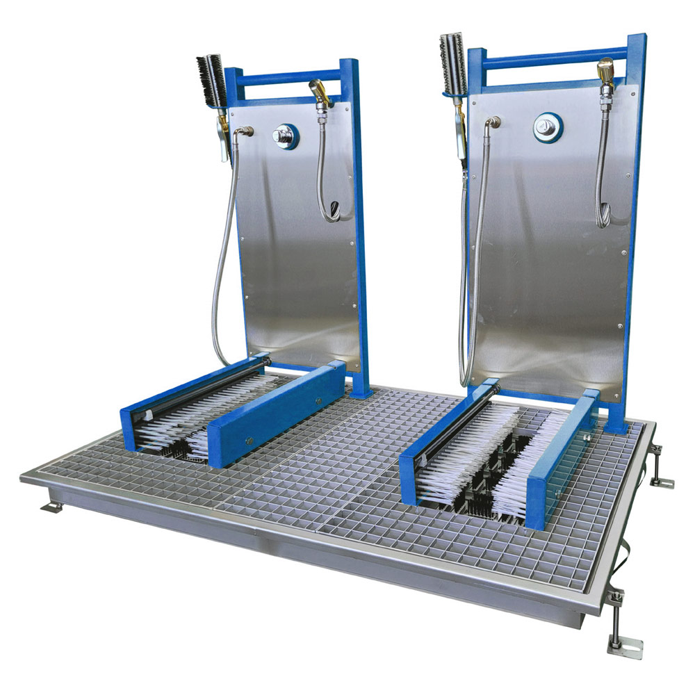 Low-Profile Flush-to-Floor Stainless Steel Boot Washer - Image 2