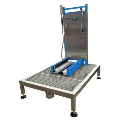 Boot washer stainless steel free-standing